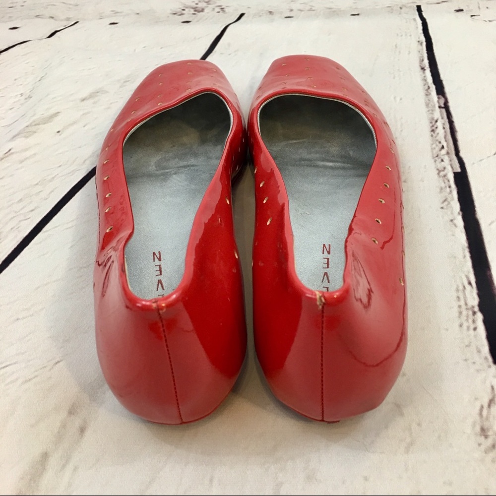 Steven By Steve Madden Patent Perf Flats 39 Euc - image 3